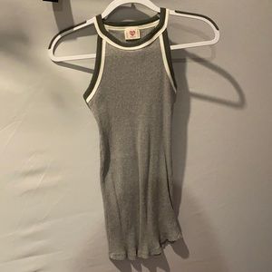 LONG GREY TIGHT DRESS